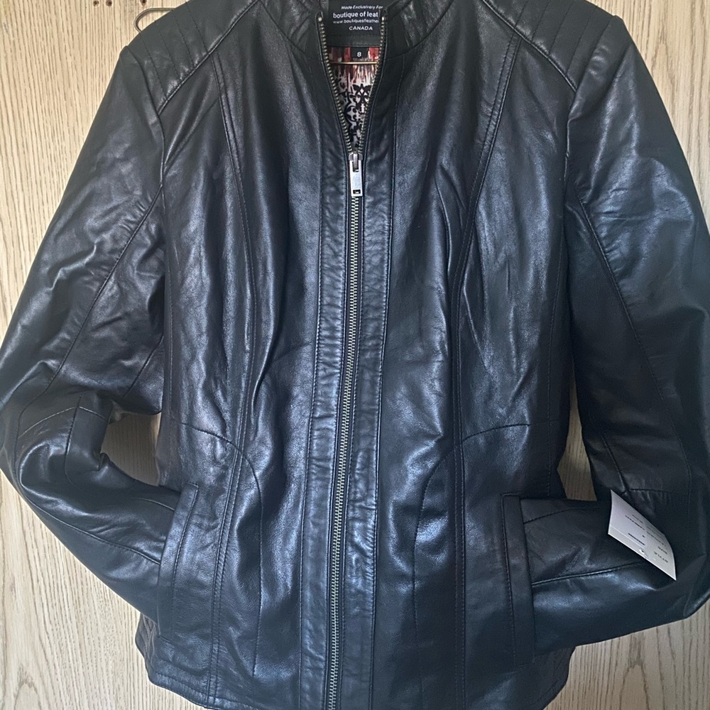 Women’s Leather Jacket size 8 with tags